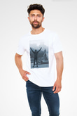 Unisex Rocky Baskılı Beyaz Tshirt