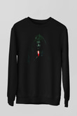 Unisex Ruhlar Bölgesi (Insidious) Baskılı Siyah Sweatshirt