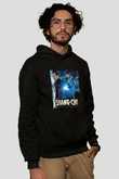 Unisex Shang-Chi ve On Halka Efsanesi (Shang-Chi and the Legend of the Ten Rings) Baskılı Siyah Kapüşonlu Sweatshirt