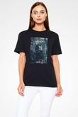 Unisex Sherlock Baskılı Siyah Tshirt