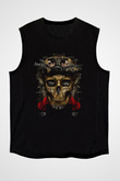 Unisex Sicario Day of the Soldado Baskılı Siyah Kolsuz T-shirt