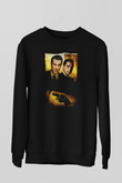 Unisex Sıkı Dostlar (Goodfellas) Baskılı Siyah Sweatshirt