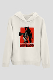 Unisex Silahın Gücü (Magnum Force) Baskılı Beyaz Kapüşonlu Sweatshirt