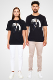 Unisex Skyfall Baskılı Siyah Tişört
