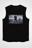 Unisex Son Cadı Avcısı (The Last Witch Hunter) Baskılı Siyah Kolsuz Tshirt