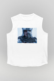Unisex Son Düello (The Last Duel) Baskılı Beyaz Kolsuz T-shirt