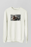 Unisex Sona Doğru - All Is Lost Baskılı Beyaz Sweatshirt