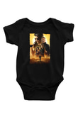 Unisex Terminatör Kara Kader (Terminator Dark Fate) Baskılı Siyah Bebek Body - Zıbın