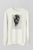 Unisex Terminatör Kara Kader (Terminator Dark Fate) Baskılı Beyaz Sweatshirt