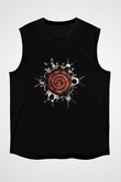 Unisex Testere VI (Saw VI) Baskılı Siyah Kolsuz T-shirt