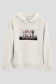Unisex The Last Dance Baskılı Beyaz Kapüşonlu Sweatshirt