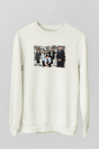 Unisex The Office Baskılı Beyaz Sweatshirt