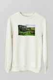 Unisex The Shire Baskılı Beyaz Sweatshirt
