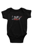 Unisex The Sopranos Baskılı Siyah Bebek Body - Zıbın