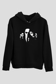 Unisex The Sopranos Baskılı Siyah Unisex Kapüşonlu Sweatshirt