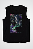 Unisex The Suicide Squad İntihar Timi (The Suicide Squad) Baskılı Siyah Unisex Kolsuz Tişört