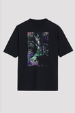 Unisex The Suicide Squad İntihar Timi (The Suicide Squad) Baskılı Siyah Unisex Oversize Tişört
