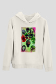 Unisex The Suicide Squad (İntihar Timi) Baskılı Beyaz Kapüşonlu Sweatshirt