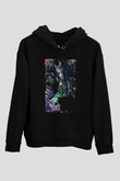 Unisex The Suicide Squad İntihar Timi (The Suicide Squad) Baskılı Siyah Unisex Kapüşonlu Sweatshirt