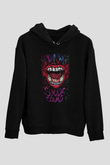 Unisex The Suicide Squad İntihar Timi (The Suicide Squad) Baskılı Siyah Unisex Kapüşonlu Sweatshirt