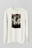 Unisex The Terminal Baskılı Beyaz Sweatshirt