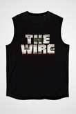 Unisex The Wire Baskılı Siyah Kolsuz Tshirt