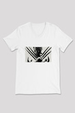 Unisex The Wolverine Baskılı Beyaz V Yaka Tişört