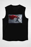 Unisex Thor The Dark World Baskılı Siyah Kolsuz Tshirt