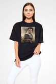 Unisex Titanların Öfkesi (Wrath of the Titans) Baskılı Siyah Oversize Tshirt