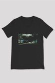 Unisex Transformers 4 Baskılı Siyah V Yaka Tshirt