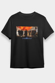 Unisex Transformers Baskılı Siyah T-Shirt