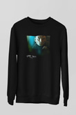 Unisex Uzay Yolu (Star Trek) Baskılı Siyah Sweatshirt