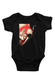 Unisex V for Vendetta Baskılı Siyah Bebek Body - Zıbın