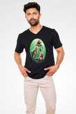 Unisex V Yaka Tişört TSR445