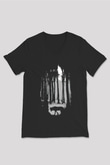 Unisex V Yaka Tişört TSR455