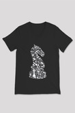 Unisex V Yaka Tişört TSR574