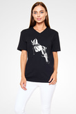 Unisex V Yaka Tişört TSR71