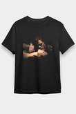 Unisex Vampir Günlükleri (The Vampire Diaries) Baskılı Siyah Tişört