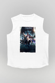 Unisex X-Men Apocalypse Baskılı Beyaz Kolsuz T-shirt