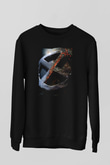 Unisex X-Men Apocalypse Baskılı Siyah Sweatshirt