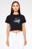 Unisex X-Men Başlangıç Wolverine (X-Men Origins Wolverine) Baskılı Siyah Crop Top T-shirt