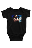 Unisex X-Men Başlangıç Wolverine (X-Men Origins Wolverine) Baskılı Siyah Bebek Body - Zıbın