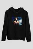 Unisex X-Men Başlangıç Wolverine (X-Men Origins Wolverine) Baskılı Siyah Kapüşonlu Sweatshirt