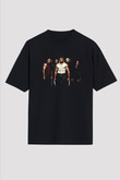 Unisex X-Men Başlangıç Wolverine (X-Men Origins Wolverine) Baskılı Siyah Oversize Tişört