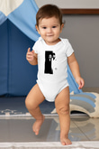 Unisex Yaralı Yüz (Scarface) Baskılı Bebek Body - Zıbın