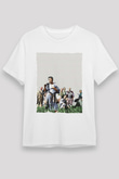 Unisex Yedi Samuray (Seven Samurai) Baskılı Beyaz Tişört