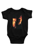 Unisex Yedi (Seven) Baskılı Siyah Bebek Body - Zıbın