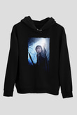 Unisex Yüzüklerin Efendisi Kralın Dönüşü (The Lord of the Rings The Return of the King) Baskılı Siyah Unisex Kapüşonlu Sweatshirt