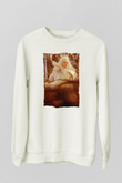 Unisex Yüzüklerin Efendisi Kralın Dönüşü (The Lord of the Rings The Return of the King) Baskılı Beyaz Sweatshirt