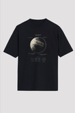 Uranüs Fiziksel Özellikleri Baskılı Unisex Oversize Tişört - Tshirt